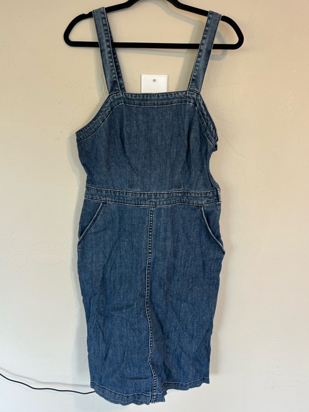 universal thread dress Size 10 Denim Cotton Knee length (1656)